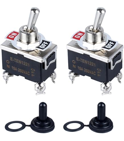 Amazon.com: Aexit AC 250V Switches 15A DPST ON-Off 2 Positions