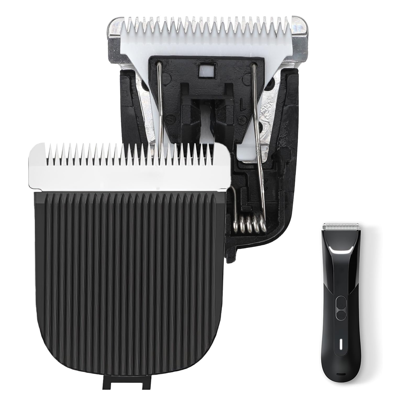 Replacement Blades for Manscaped Shaver, 2 Pack Replacement Blade for Manscaped Lawn Mower Electric Groin Hair Trimmer Blade, Replacement Head Clipper Blades Compatible with Manscaped 2.0 3.0 4.0