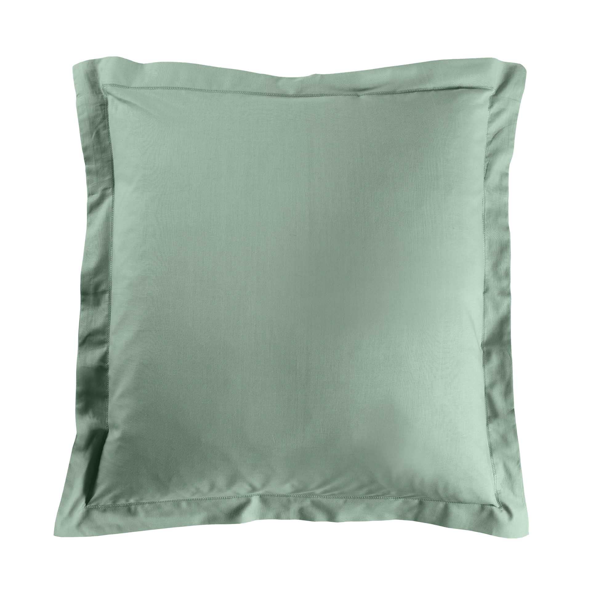 douceur d'intérieur, Lina Pillowcase 63 x 63 cm, Sage, 100% Cotton — image 1