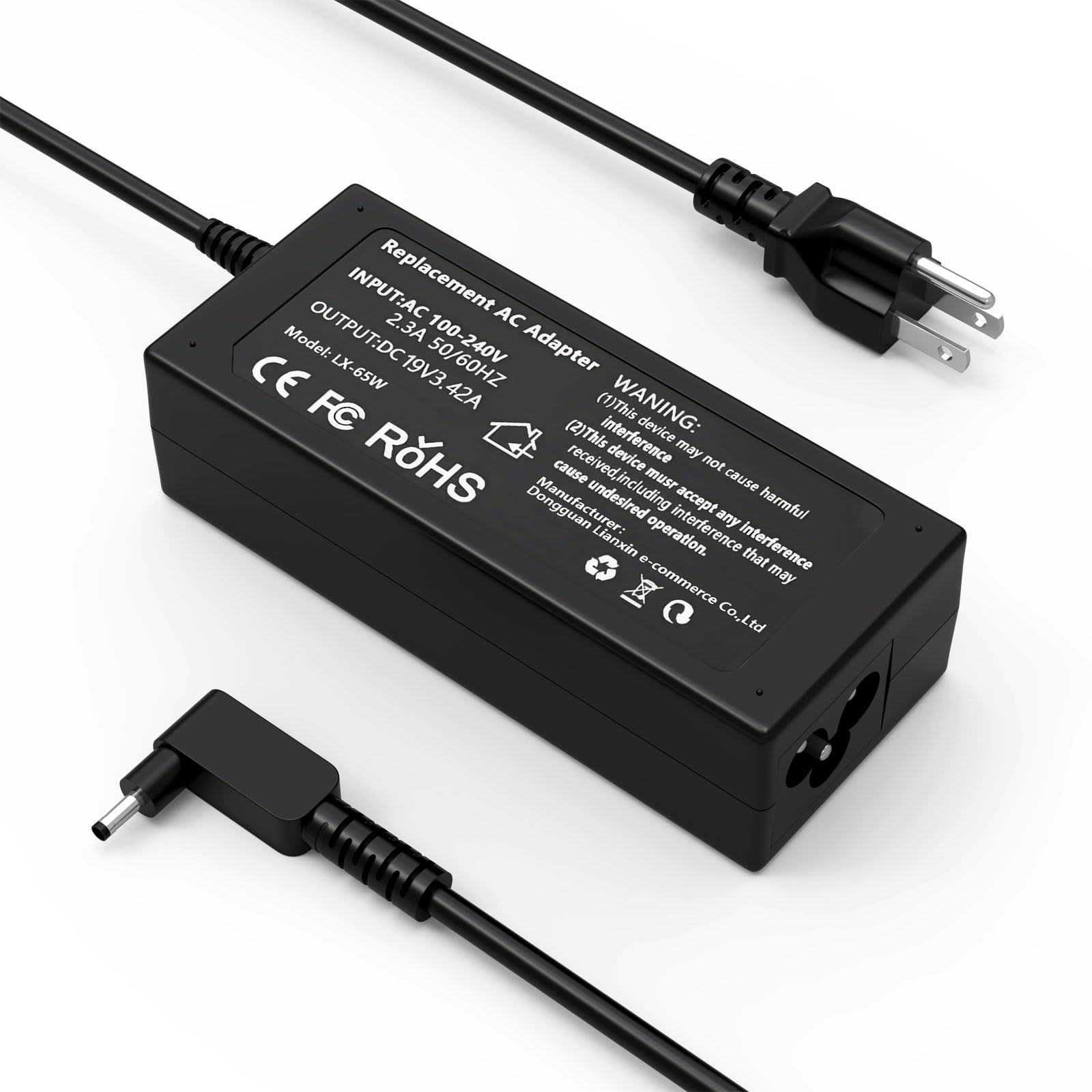 Nivjuky 65W Laptop Charger Compatible with Acer Aspire 3 5 Series A315-23 A315-24P A315-35 A314-23P A317-53 A315-58 A315-59; A515-44 A515-45 A515-46 A515-54 A515-55 A515-56 AC Adapter Power Cord