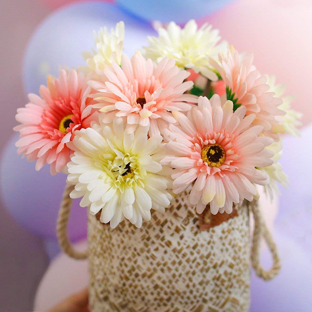 VGoodall 14 Pcs Künstliche Blumen Seidenblumen, Unechte Deko Blumen Gefälschte Blumen für Haus Garten Party Blumenschmuck