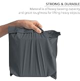 iSOUL 24x36 Inch Large Mailing Bags 100 Pcs Self Seal Grey 60μm view 3