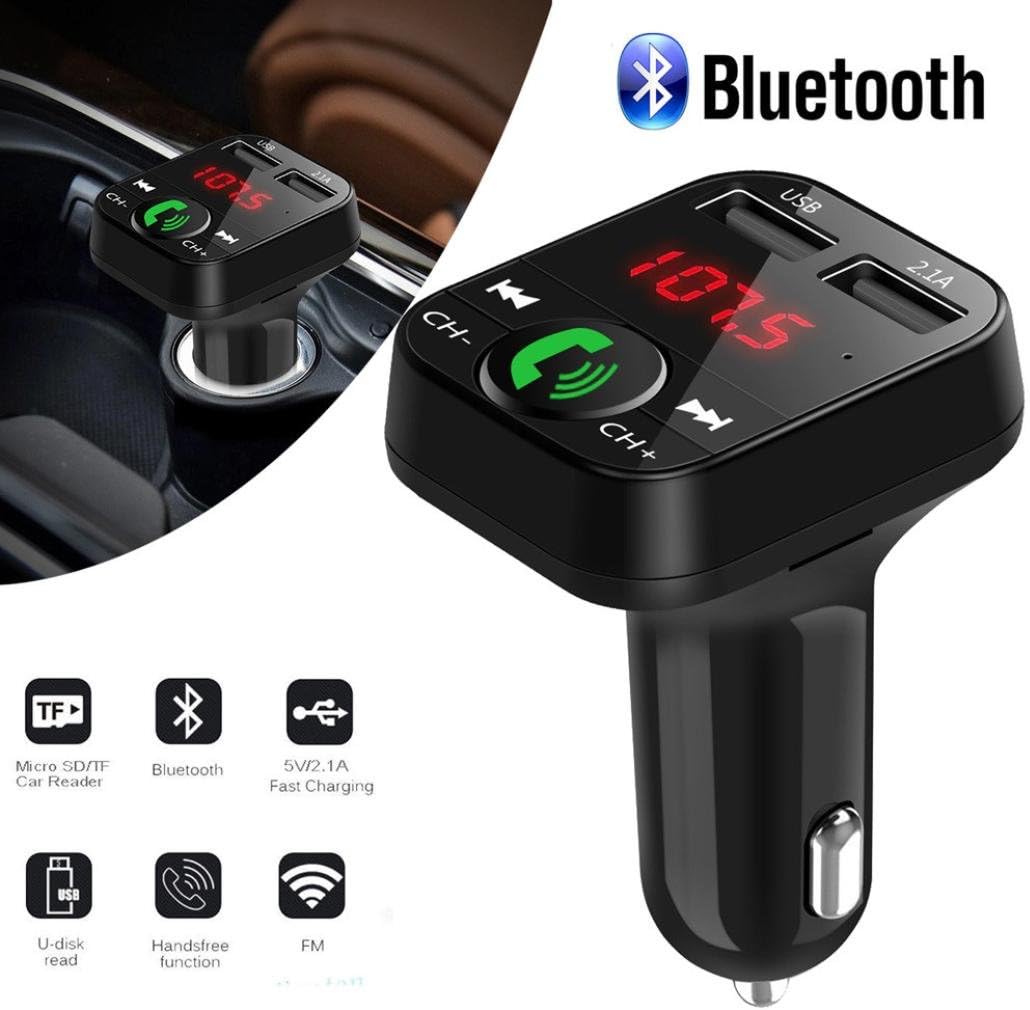TAOtTAO Car Kit Handsfree Wireless Bluetooth FM Transmitter LCD MP3 Player USB Charger
