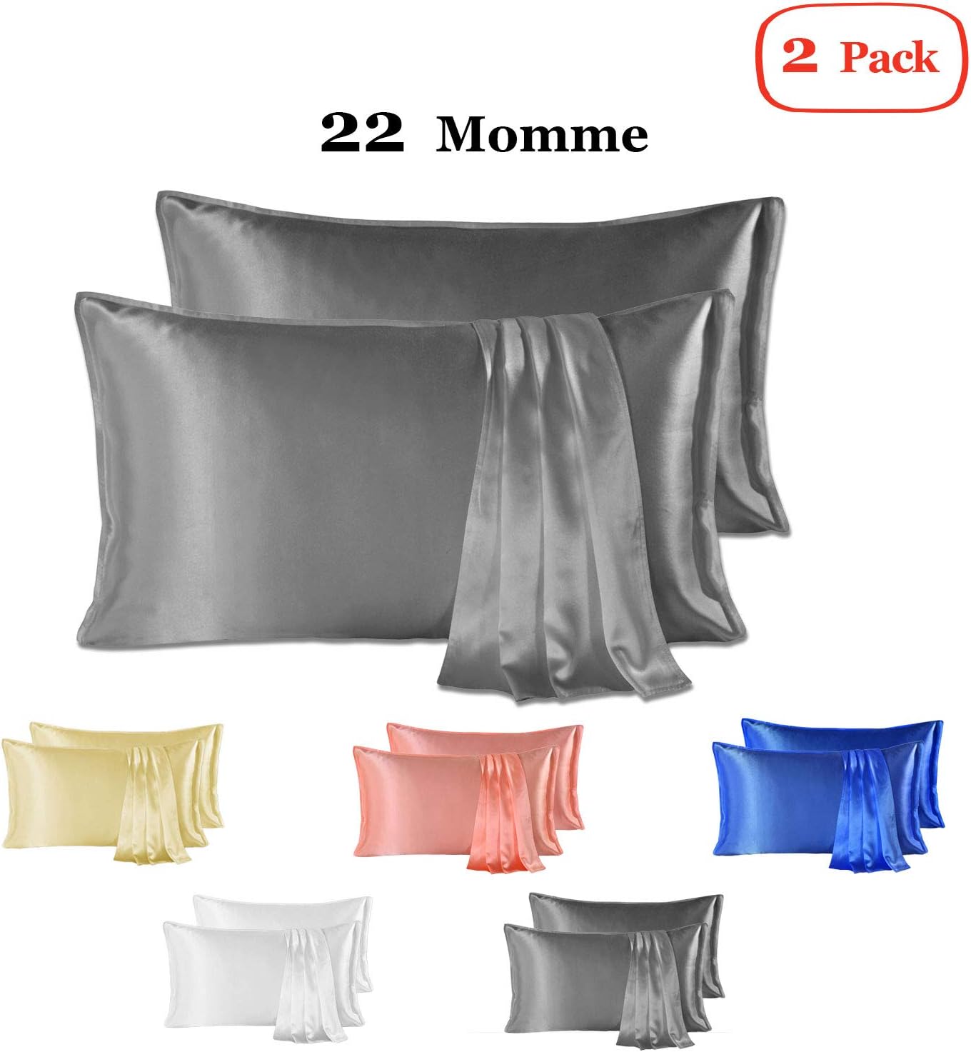 Since Silk 100% Mulberry Silk Pillowcase 2 Pieces Set