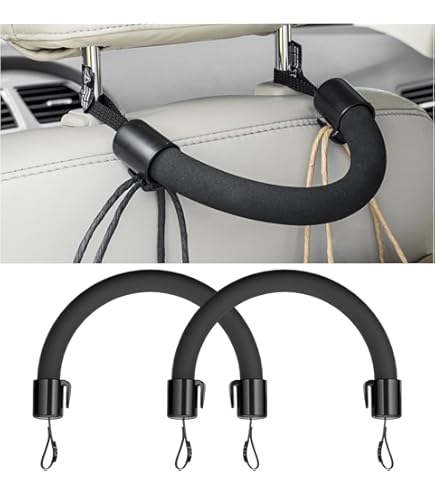 EBTOOLS Maniglia Auto Appiglio Maniglie Passeggero Universali Adatto Per2pcs Headrest Grab Handle,Car Rear Replacement For Adatto PerSeat Back Handle Set With Hole Adatto PerWrangler 1