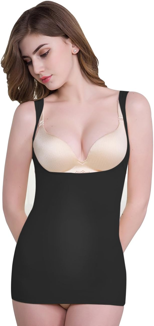 Everbellus Womens Tummy Control Shapewear Tank Top Seamless Body Shaper at  Women’s Clothing store