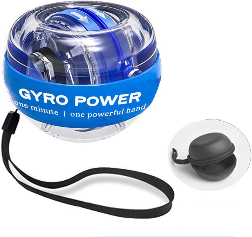 COOSKIN Auto Start Wrist Gyro Ball, Gyroscopic Wrist Booster and Forearm Exerciser for Bones and Muscles of The Arms Wrists with LED Lights.