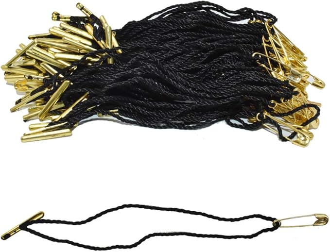 4.5" 500Pcs Hang Tag Fasteners Polyester Strings Safety