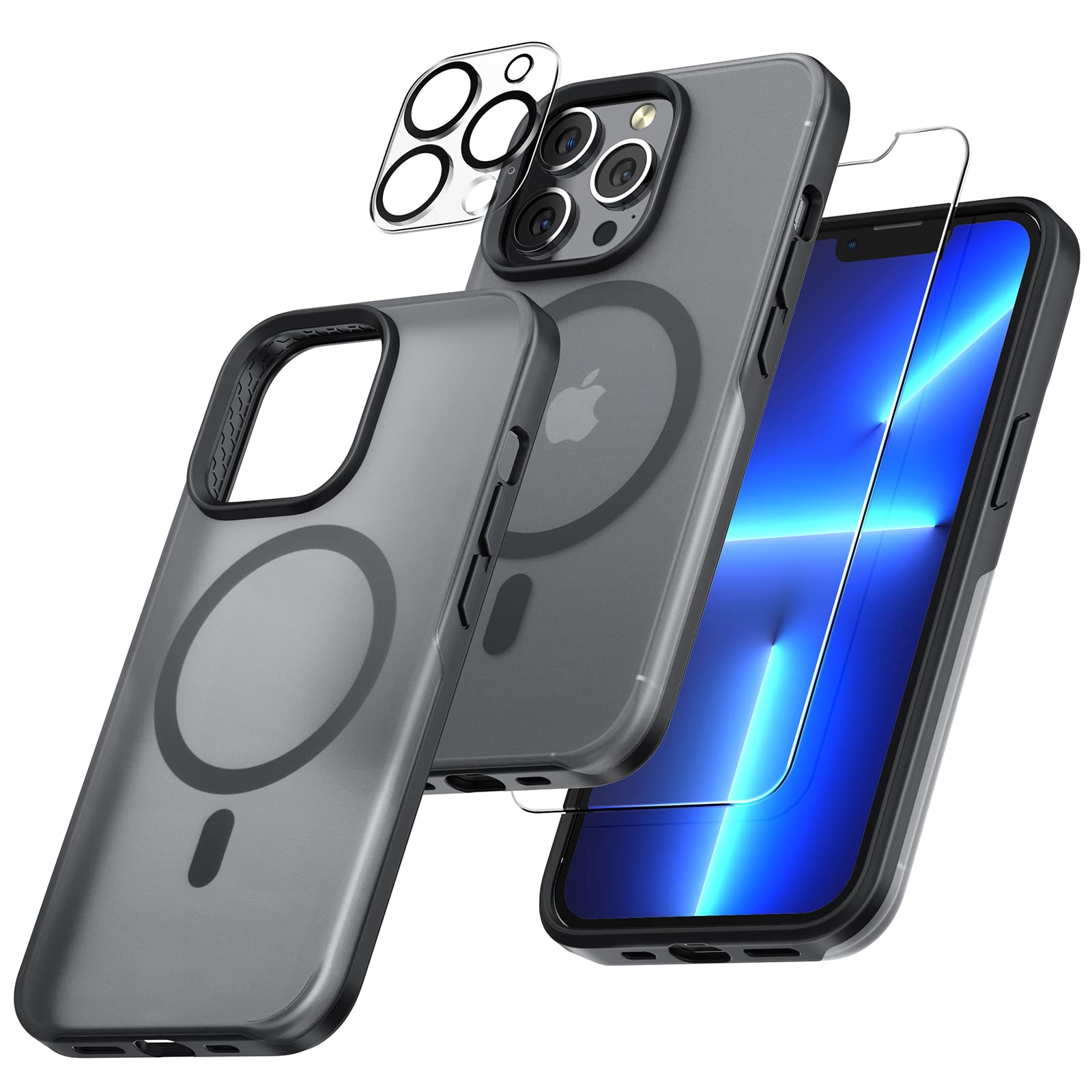 TAURI [5 in 1] iPhone 13 Pro Max Case, [Military