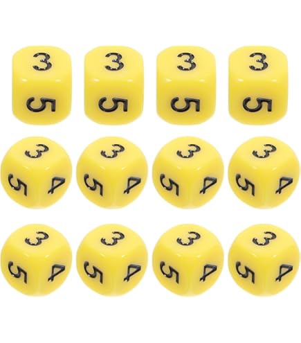 Amazon.com: ibasenice Number Dice 12Pcs Game Dice Props Board Game