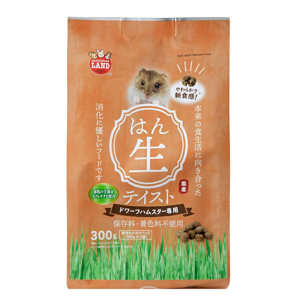 マルカン ミニマルランド ハムスターフード半生テイスト ドワーフ 300g商品画像