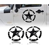 US Army Military Star Car Sticker Decals for Car/Truck/Ford F150/Jeep Wrangler - 2PCS(16.1 inches)