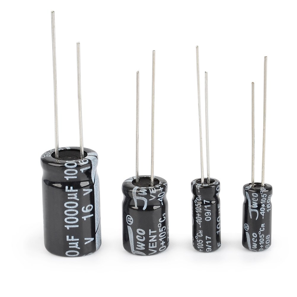 QLOUNI 500pcs Kit Surtido de Condensadores Electrolíticos 24 ...
