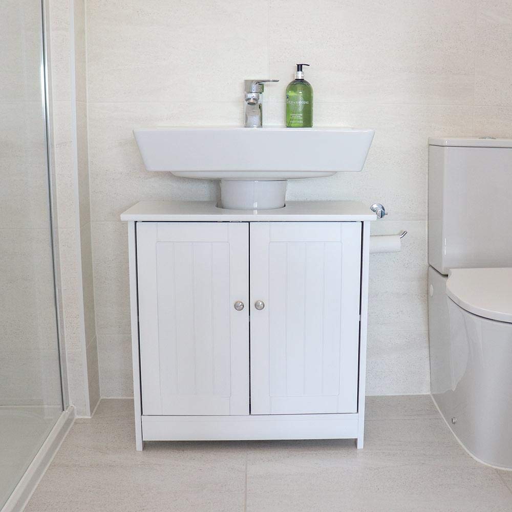 Buy Wido White Under Sink Basin Bathroom Vanity Storage Cupboard Online at desertcartUAE