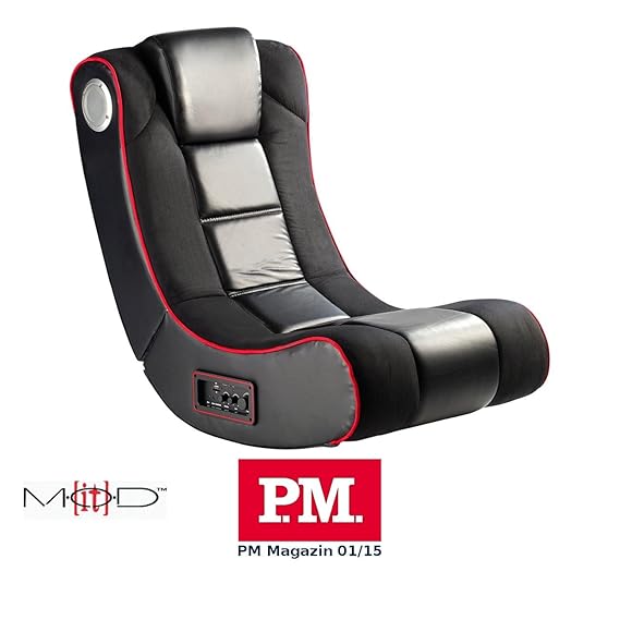 Mod-It Gaming Sessel: 2.1-Soundsessel mit Vibration für Gaming & Film, Bluetooth, schwarz (Gamer Sessel)