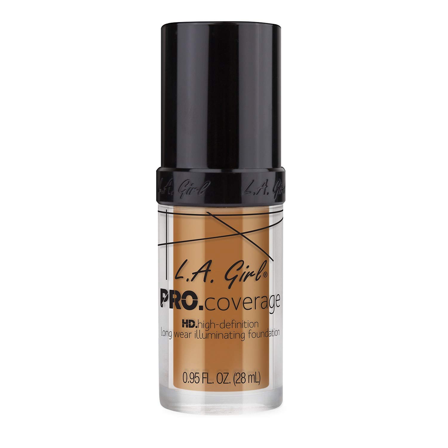 L.A. Girl Pro Coverage Liquid Foundation, Bronze, 0.95 Fl Oz