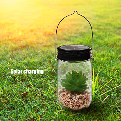Solar-Powered-Lantern-Mason-Jar-Solar-Lights-Artificial-Succulent-Hanging-Glass-Terrarium-DIY-Kit-Glass-Planter-Solar-LED-For-Outdoor-Garden-Night-Lamp-For-Bedroom-Nursery-Bathroom