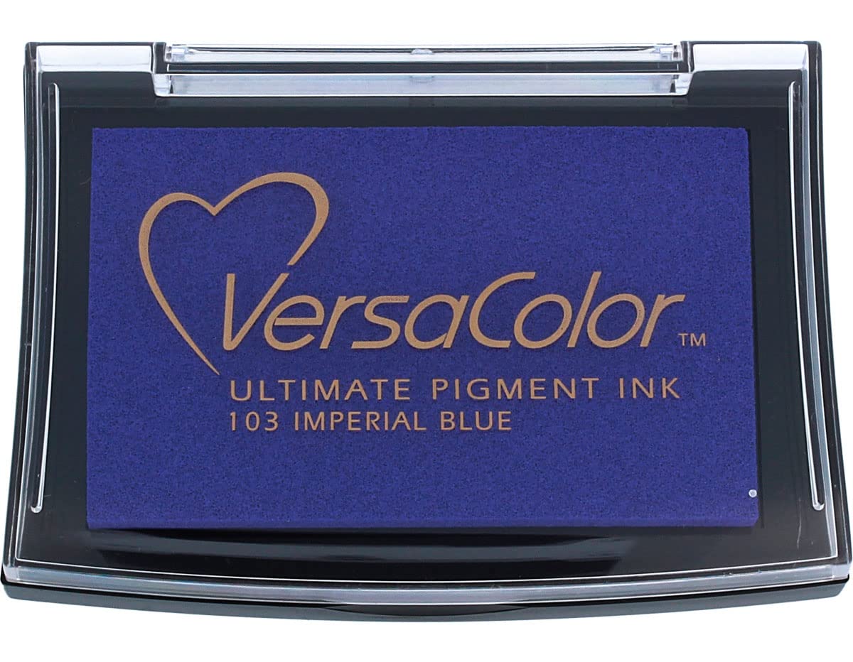 Tsukineko VC103 Versacolor Pigment Ink Pad - Imperial Blue , 4 x 4 cm