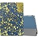 MoKo Case for New iPad 2017 9.7 Inch - Slim Lightweight Smart-shell Stand Cover with Translucent Frosted Back Protector for Apple All-New iPad 9.7 Inch 2017 Tablet, Flowers (Auto Wake / Sleep)