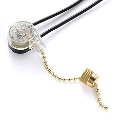 Topbuti 3 Pack Pull Chain Switch Ceiling Fan Switch