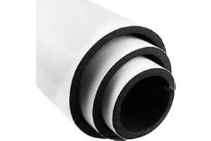 Vefhby Foam Insulation Neoprene Sheets Roll with Adhesive, 12 in x 59 in x 1/2 in Closed Cell Neoprene Rubber Roll, Multi-Fun