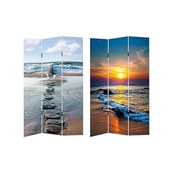 HTI-Line Paravent Beach Sichtschutz Spanische Wand Raumteiler NEU OVP
