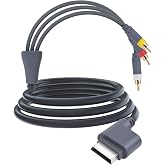 Xbox 360 AV Cable Cord, Audio Video HD Optical Cable AV/TV Out Cable to HD TV Adapter for Xbox 360 Console Video Game(6FT)