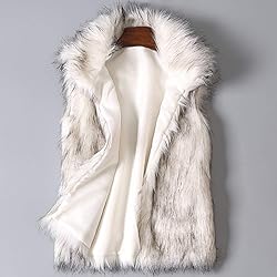 LISTHA Vest Jacket Womens Wool Vest Faux Fur Vest