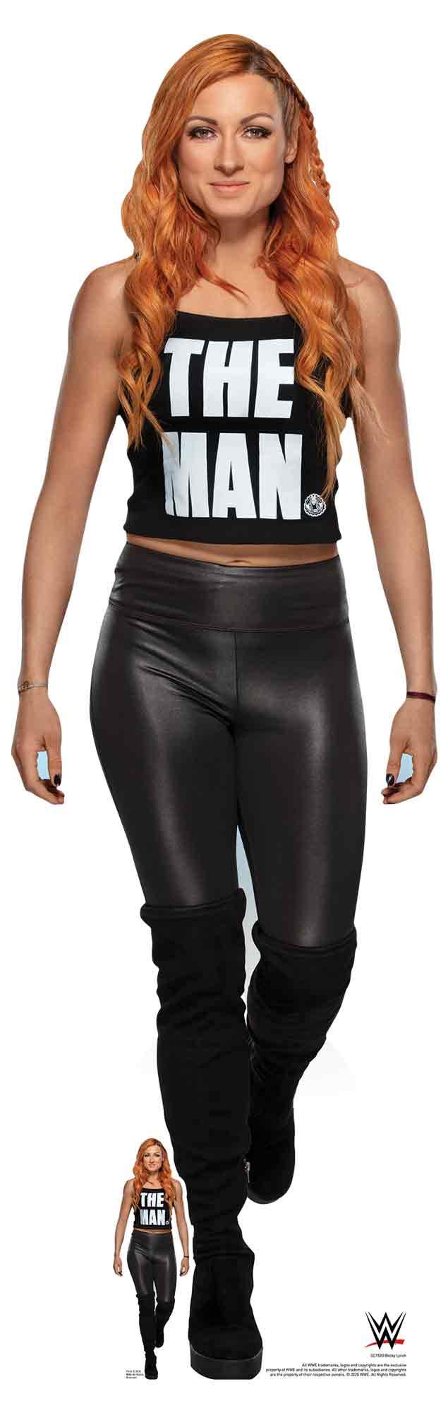 Star Cutouts SC1520 WWE Becky Lynch “The Man” Lifesize Cardboard Cutout – Wrestling Party Decoration, Event Display & Fan Gift