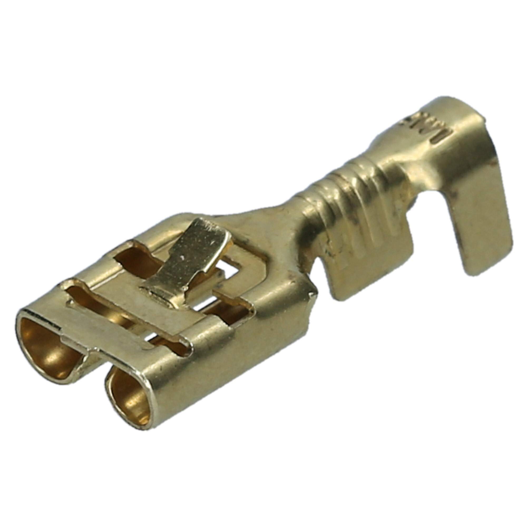 Pack of 100 Cembre Blade Connector Sleeves Uninsulated with Latch Nose 6.3 0.8/1-2.5 mm2 Industrial Quality from German Dealers