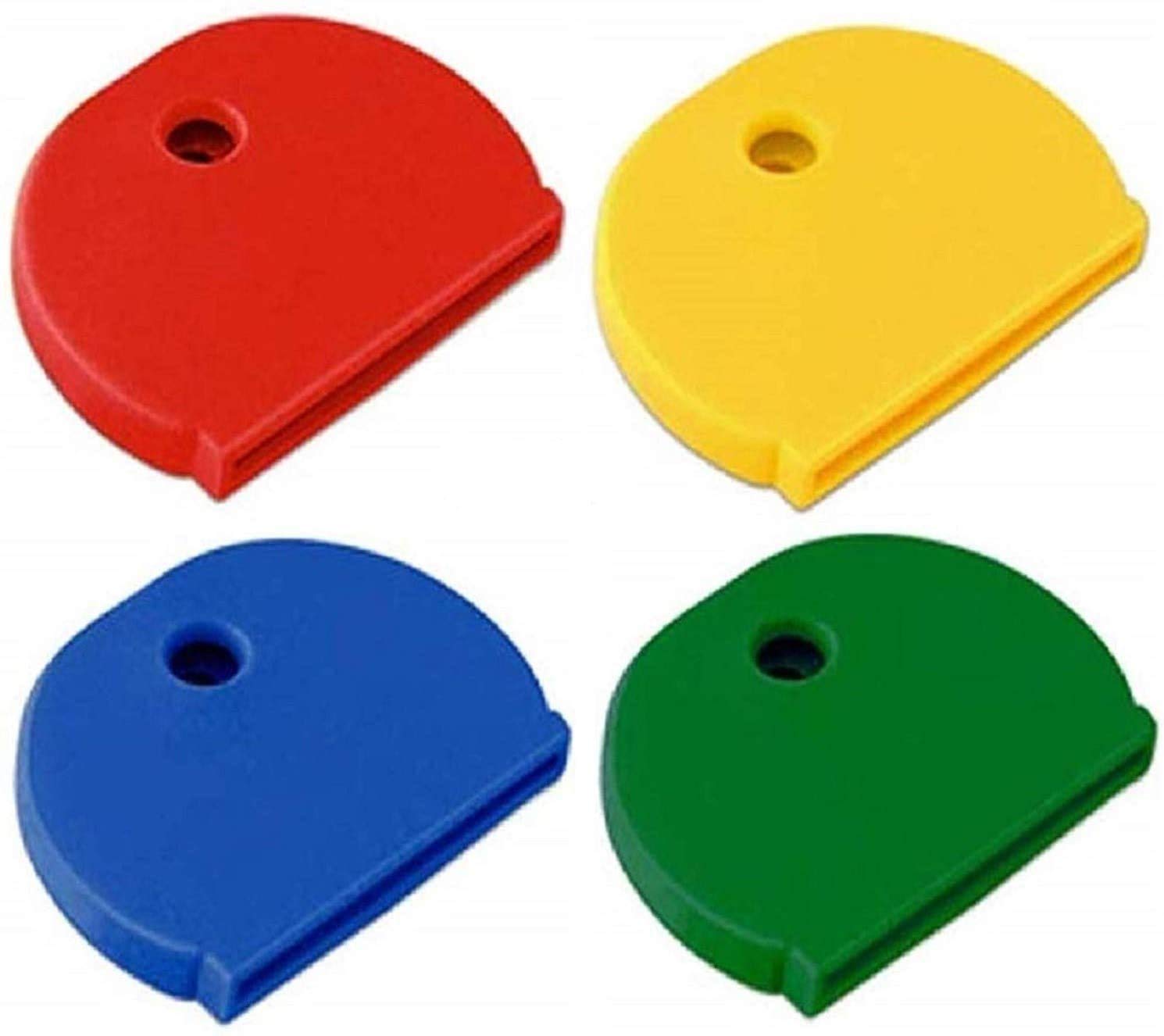 Photo 1 of Lucky Line Extra Large Industrial Size Key Caps, Identifier, Key Finder, 4 Pack Assorted Colors (16004) (Color May Vary)