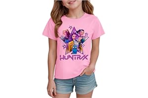 D-emon H-unters Girls T-Shirt Short Sleeve Cartoon Graphic Tshirt Funny Tee Unisex Kids Crewneck Sweatshirt Tops