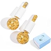 CIBLUTY Ice Cryo Sticks Facial Globe with Golded Essence- 2PC Cooling Globes for Cold or Hot Skin Massagers, Face Globe for Skin Care Routine