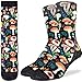 Good Luck Sock Men's Mushrooms Socks, Adult, Shoe Size 8-13