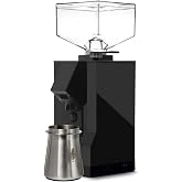 Eureka Filtro Silent Coffee Grinder | Stepless | Silent Technology | 50mm Flat Burr | 12oz Hopper (Black)