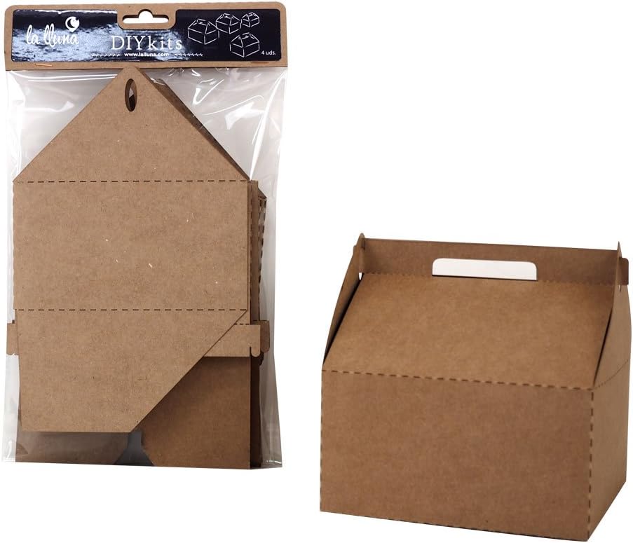 Cajas en cartón Kraft - Picnic (4 u.): Amazon.es: Hogar