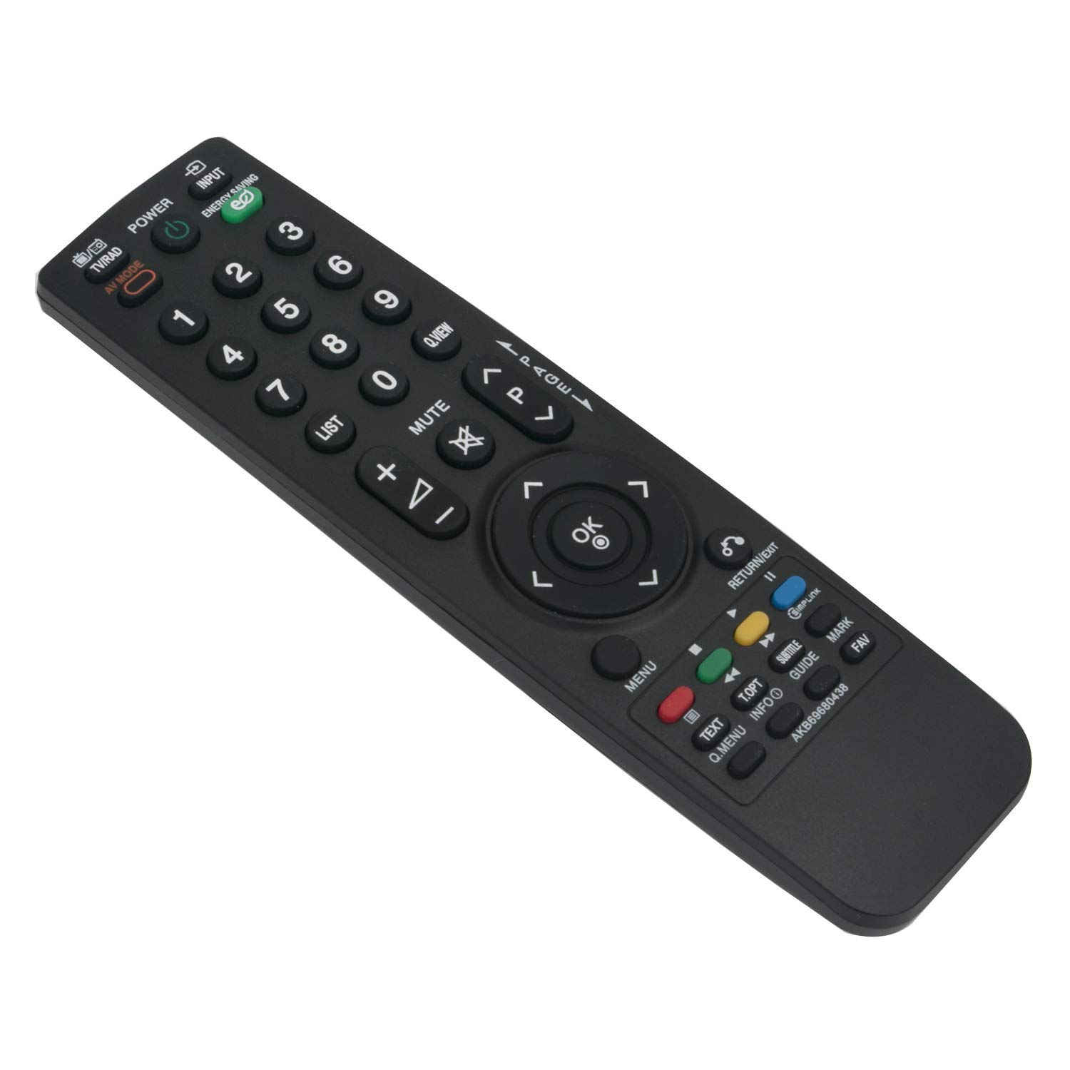 VINABTY AKB69680438 Replace Remote Control for LG LCDLED TV 19LH2000 22LU4000 22LU5010 26LH2000 26LU5020 32LF2500 32LF2510 32LG2100 37LG2100 37LH2000 37LH3000 37LH3010 69710900010S 69710T00017Q Remote
