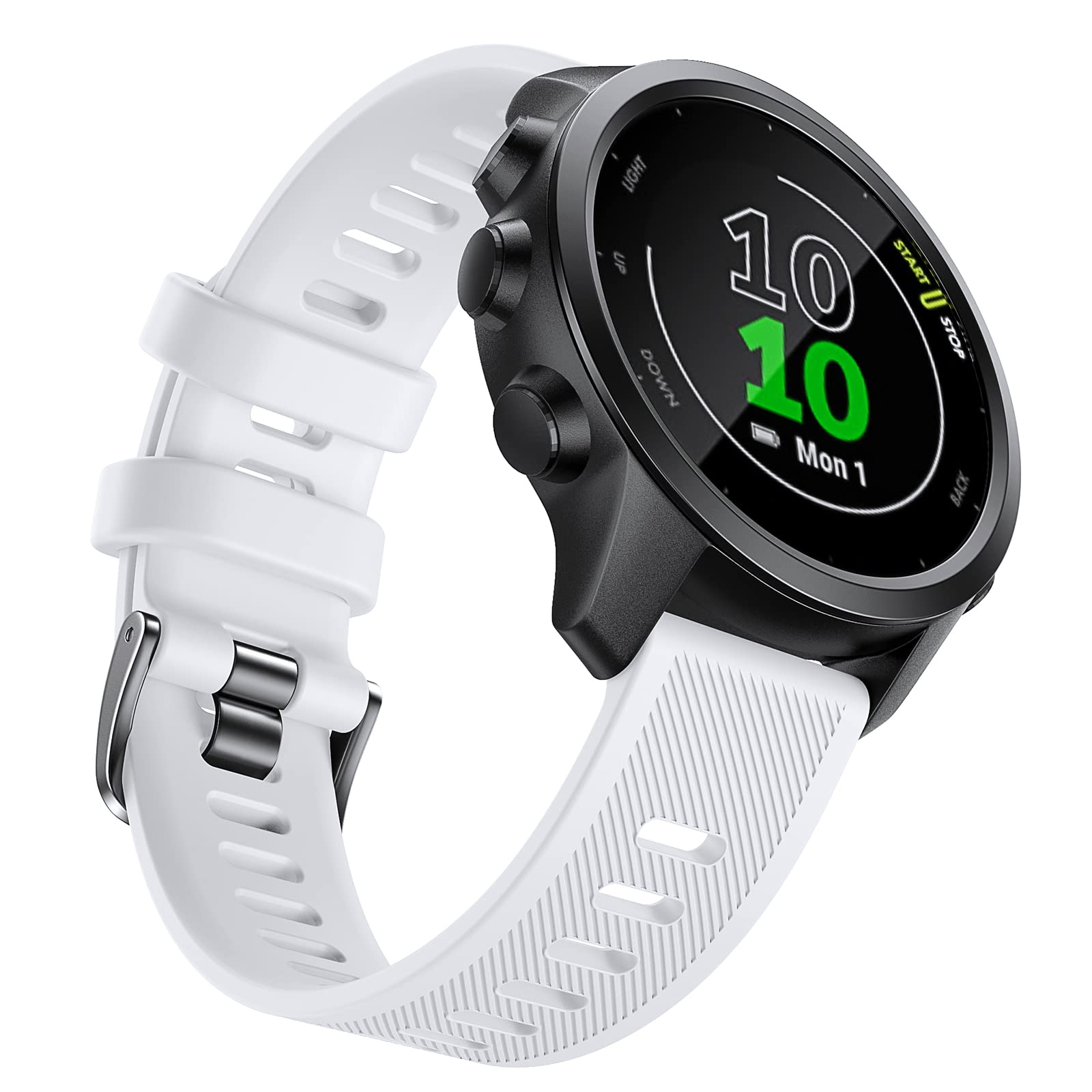 NotoCity for garmin forerunner 245/645 Strap, Soft Silicone Replacement Strap for Garmin Forerunner 158/Vivoactive 3/Garmin Venu/Vivomove HR/Approach S40/S12