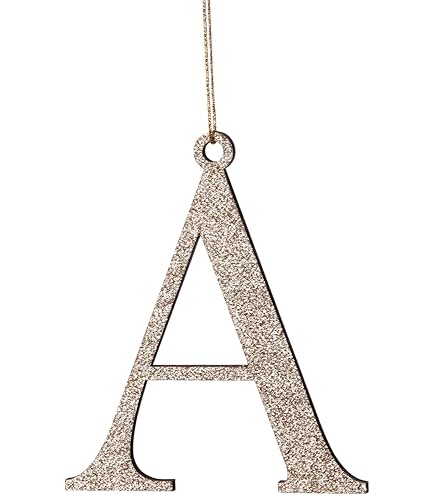 Lot De 26 Lettres De L'alphabet à Suspendre Pour Sapin De Noël, Décoration De Noël Personnalisée En Forme De Canne à Sucre D'orge, Lettres De L' Alphabet De A à Z, Décorations De