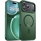 BENTOBEN Magnetic for iPhone 17 Pro Case, [Compatible with MagSafe] [Military-Grade Protection] [Anti-Yellowing] Shockproof Protective Translucent Matte Cover for iPhone 17 Pro Case 6.3", Dark Green