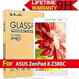 ASUS ZenPad 8 Glass Screen Protector, Z380 ( Z380C Z380M Z380KL Z380CX) AnoKe [Lifetime Warranty](0.3mm 9H) Tempered Film Shield For Z380C Z380KL Glass