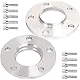 OCPTY 5x120 to 5x120 Wheel Spacers 10mm Thick 72.56mm with 12x1.5 Studs fit for E82 E88 E36 E46 E90 E92 318i 135i 335d 2PCS