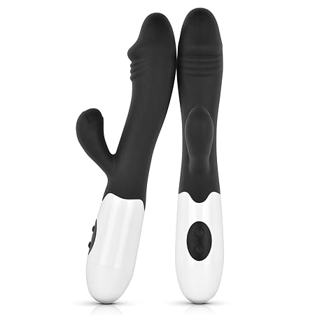 Magichome Rabbit Vibratoren für Sie Klitoris und G-Punkt mit Stoßfunktion Dual Motoren Vibrationen Dilos Sexspielzeug für Fra