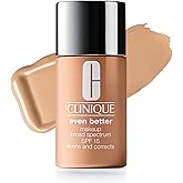 Clinique Even Better Makeup Liquid Foundation SPF 15 With Vitamin C For Dry + Oily Combination Skin Types | Medium Coverage + Natural Finish | Evens Skin Tone + Reduces Dark Spots