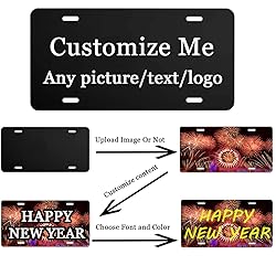 Custom License Plate for Front of Car, Personalized