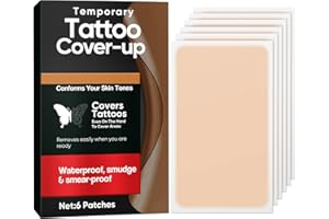 YAKITOKO Tattoo Cover Up Tape, Invisible & Waterproof Tattoo Cover Up Tape for Scar, Tattoo, Birthmarks Cover Up