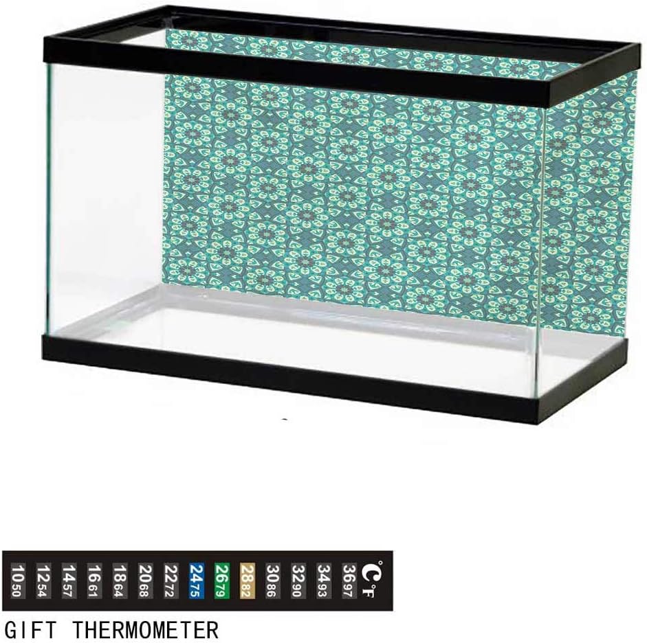 wwwhsl Aquarium Background,Black and White,Abstract Composition of Monochrome Geometric Shapes Pattern Grid Squares,Black White Fish Tank Backdrop