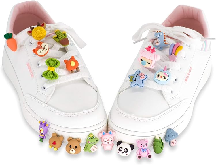 Shoe lace resin charms shoelace clips jibbitz letters shoe