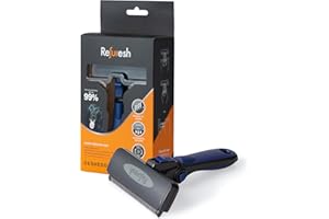 Refuresh - Short/Medium hair Dog Deshedding Brush – Blue (Large) shedding brush. Dog Grooming Supplies & Cat grooming supplie