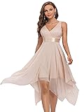 Ever-Pretty Womens Sleeveless V Neck Short Lace